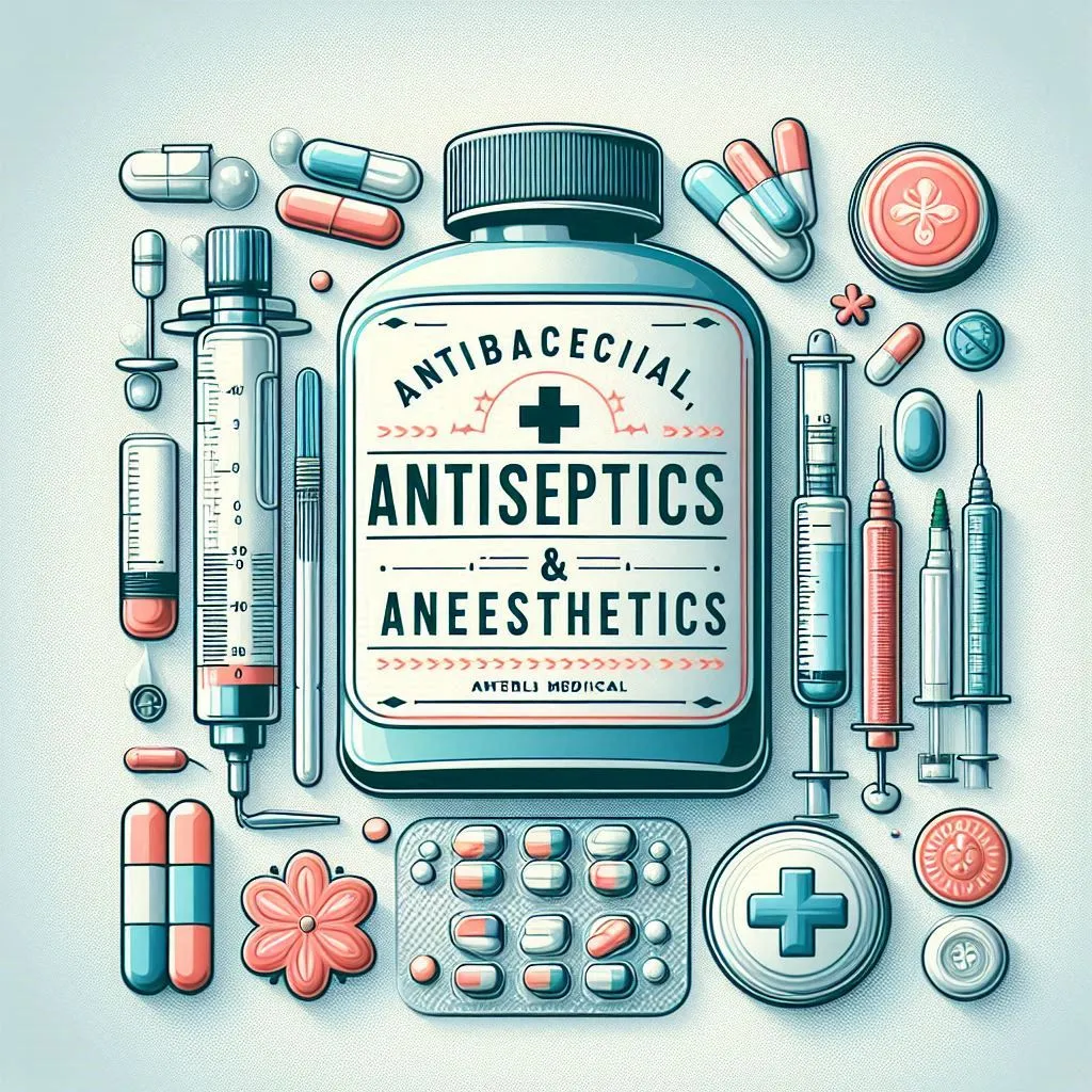 Antibacterial, Antiseptics & Anaesthetics