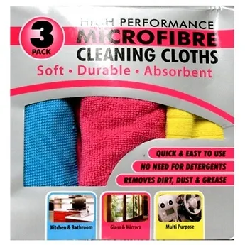 Cleaning Cloths - Micro Fibre (3s) - Pack of 1