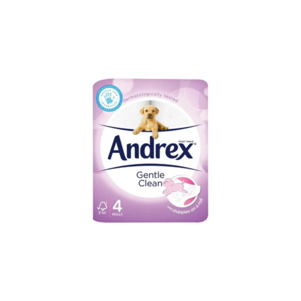 Andrex T/roll Gentle Clean (4 Rolls) - Pack of 1