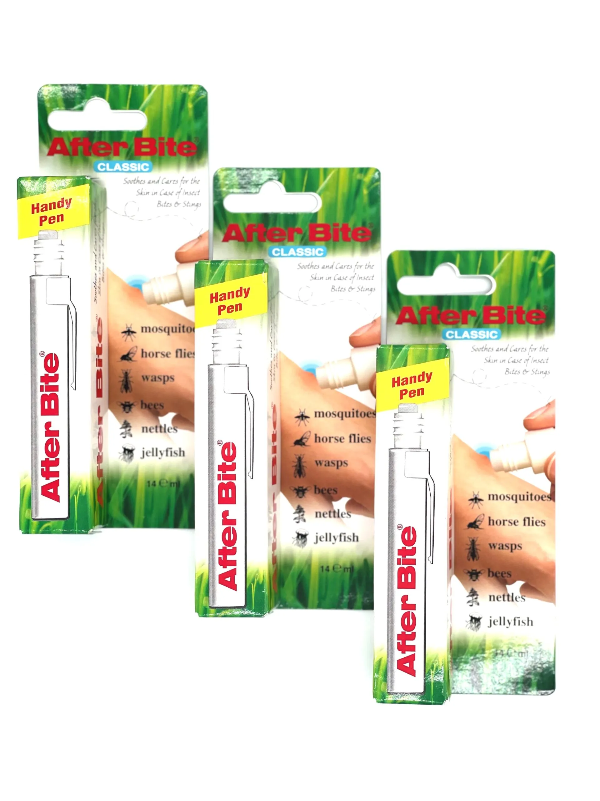 Afterbite Classic Bite &amp; Sting Relief Handy Pen - 14ml (Pack Of 3)