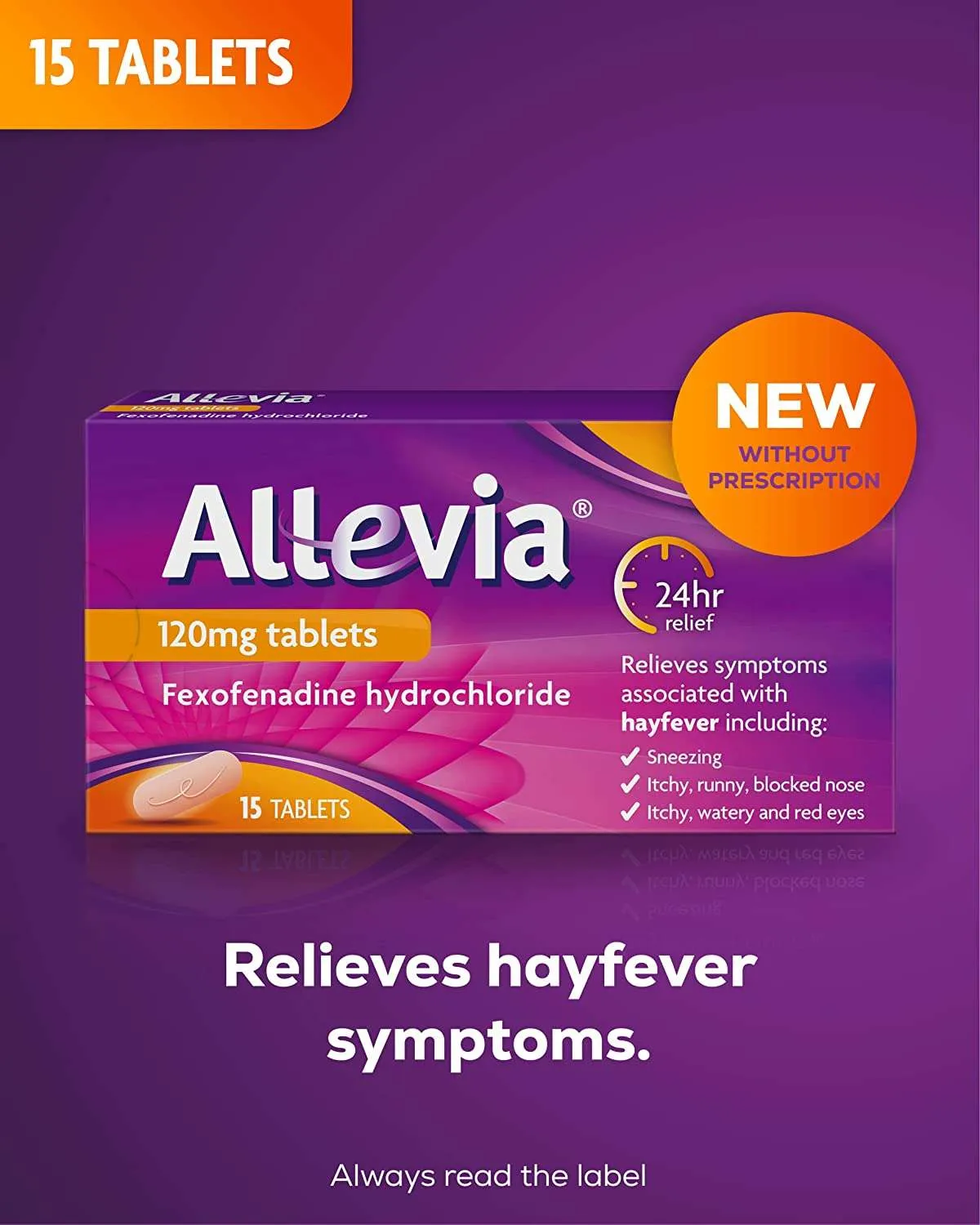 Allevia 120mg - 15 Tablets