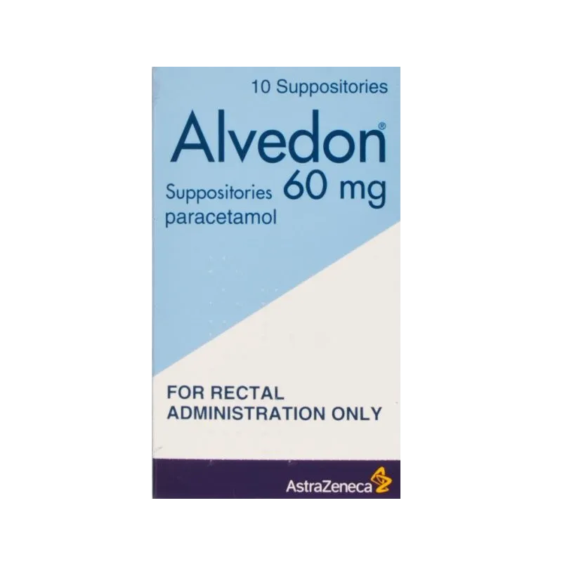 Alvedon Suppositories 60mg - 10 Tablets