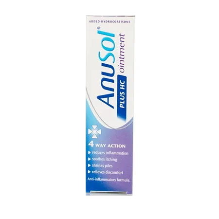 Anusol Plus HC Ointment Haemorrhoids 4 Way Action 15g