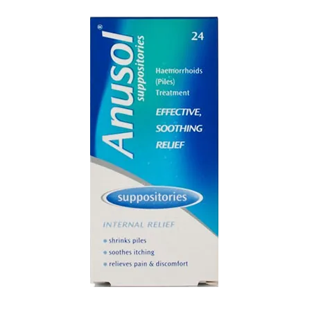Anusol Suppositories Relief For Haemorrhoids - 24 Suppositories