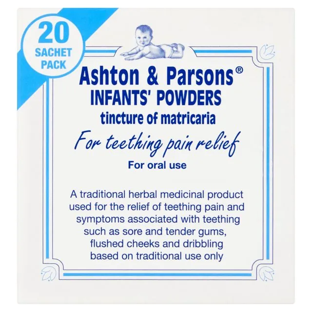 Ashton &amp; Parsons Teething Powders - 20 Sachets