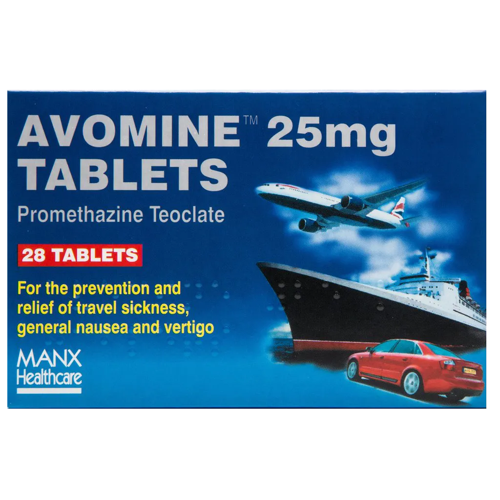Avomine (Travel Sickness) Tablets 25mg - 28 Tablets