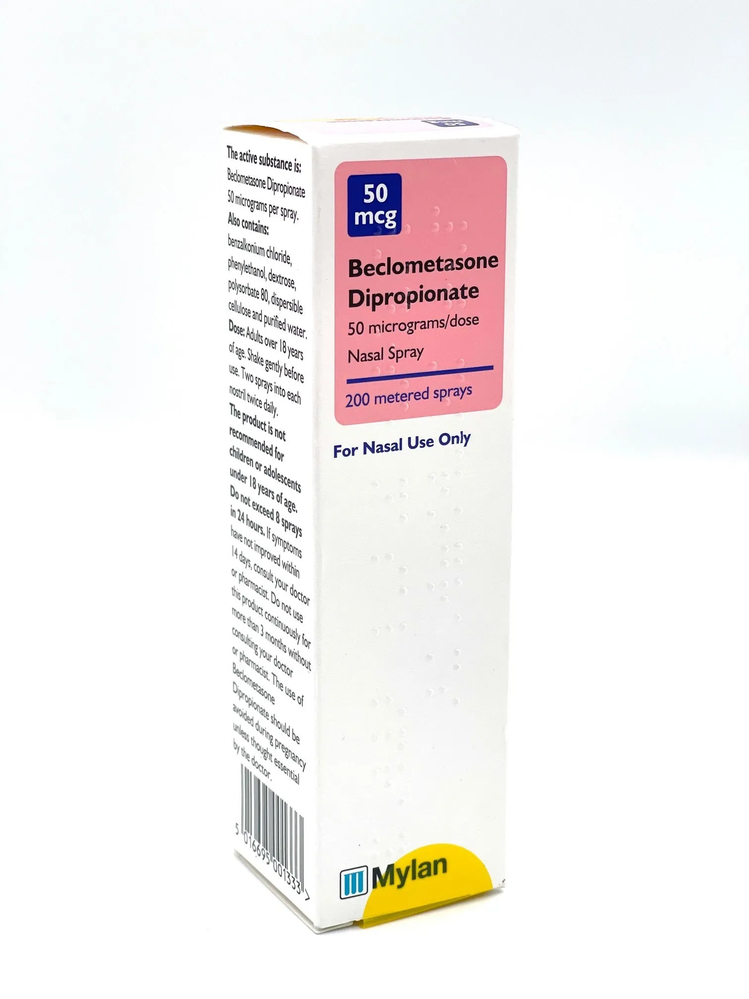 Beclometasone Hayfever &amp; Allergy Relief Nasal Spray - 200 Dose