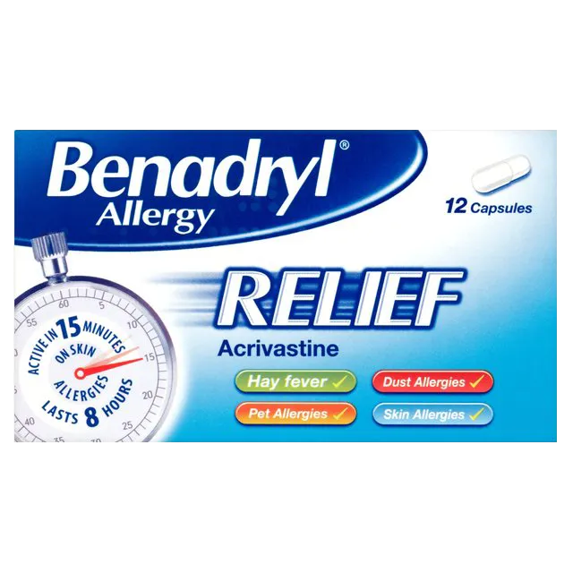 Benadryl Allergy Relief - 12 capsules
