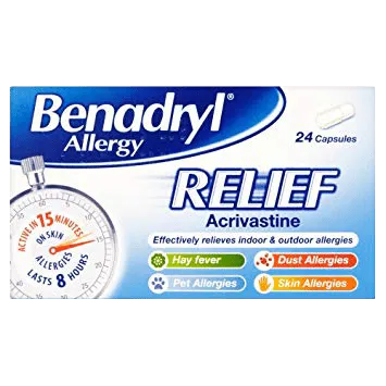 Benadryl Allergy Relief - 24 Capsules