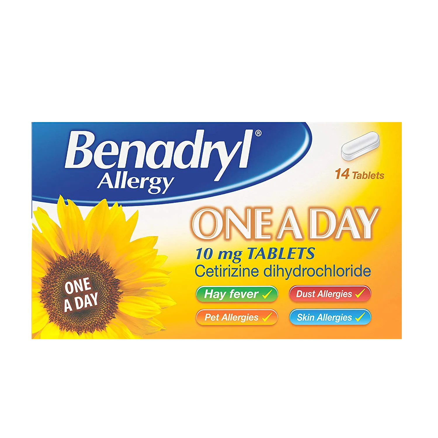 Benadryl One A Day Relief - 14 Tablets