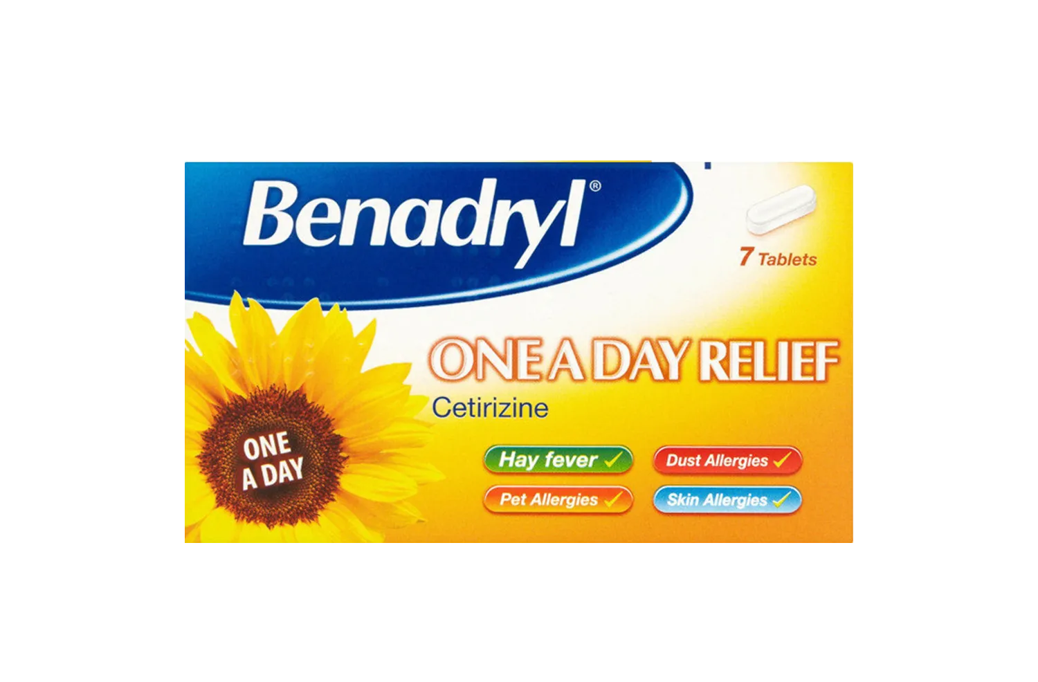Benadryl One A Day Relief - 7 Tablets