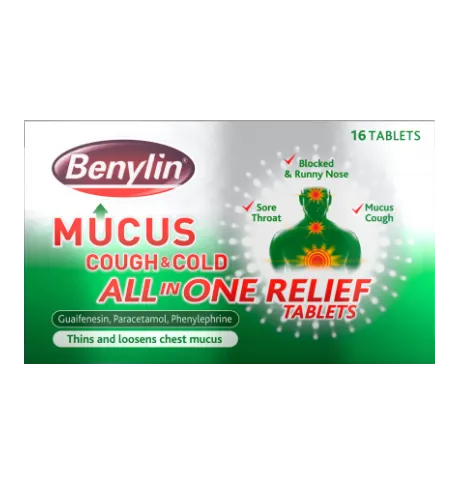 Benylin Mucus Cough Tablets - 16 Tablets