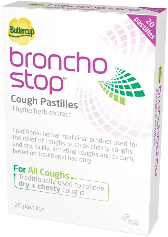 Bronchostop Buttercup Pastilles - Pack of 20