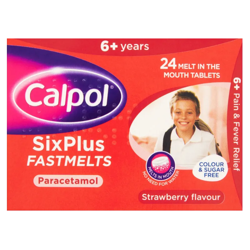 Calpol Sixplus Paracetamol - 24 Fastmelts