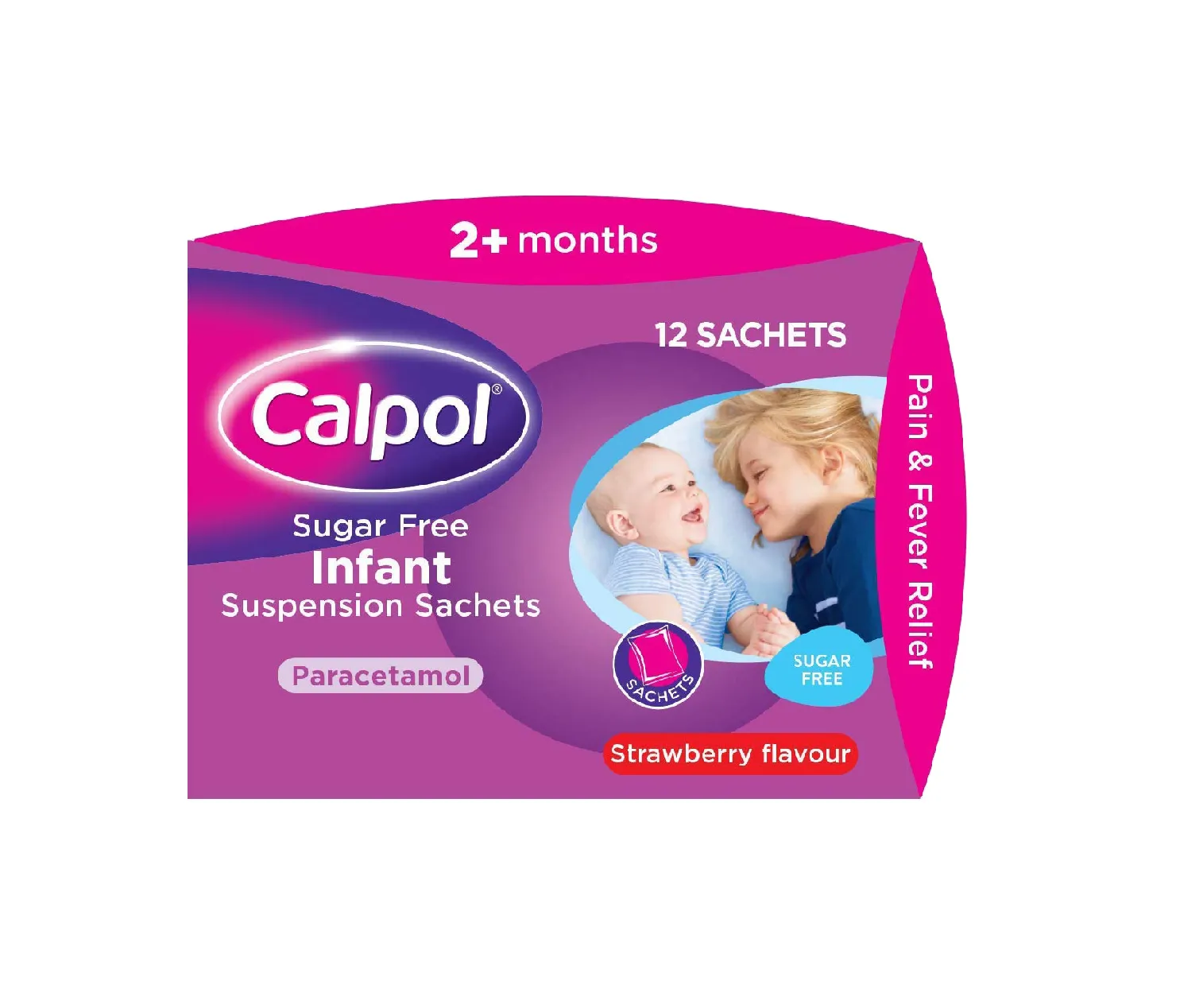 Calpol Sugar Free Suspension 2+ - 12 Sachets
