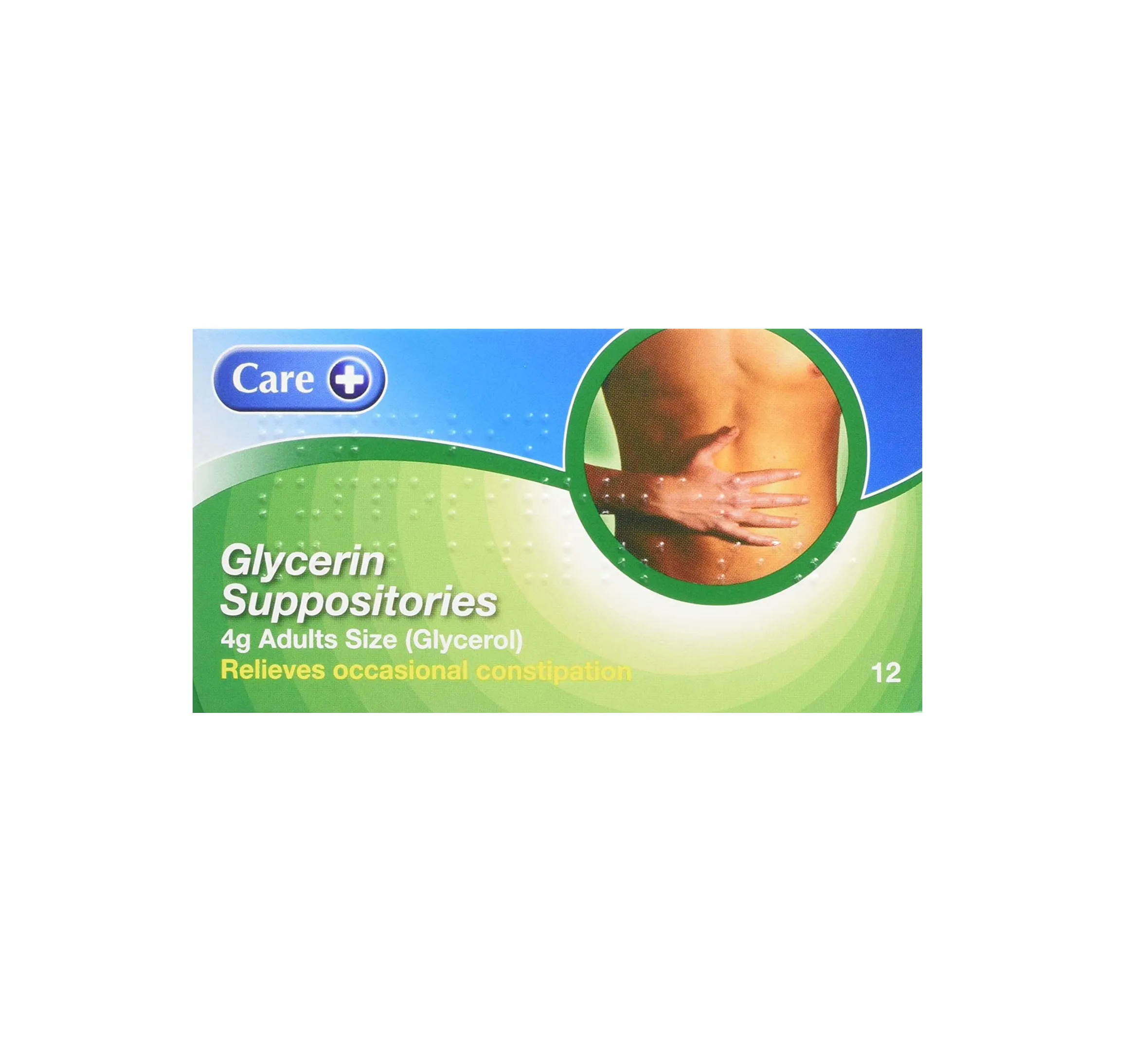 Glycerin (Glycerol) Suppositories Bp 2g Children - 12 Suppositories - Care Brand