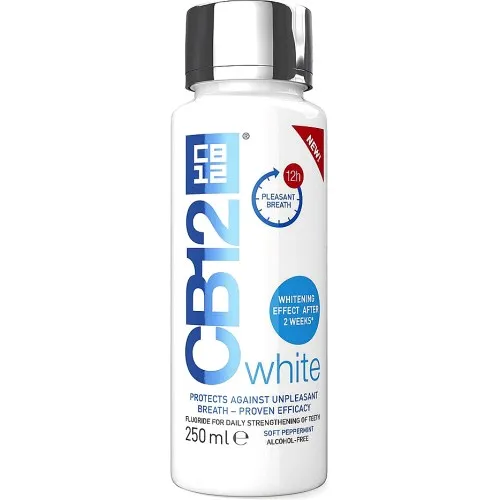 CB12 Teeth Whitening Fluoride Mouthwash  250ml