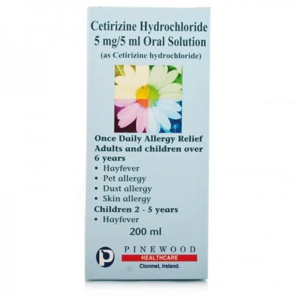 Cetirizine Hydrochloride 5mg/5ml Oral Solution