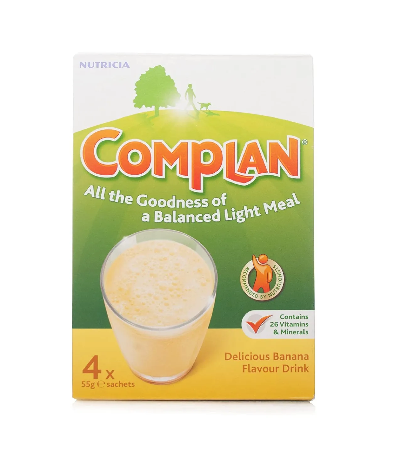 Complan Banana Nutritional Drink Sachets - 4 x 55g