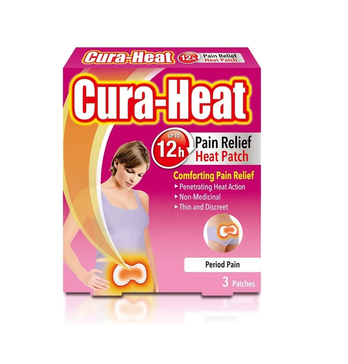 Cura-Heat Period Pain - 3 Heat Patches