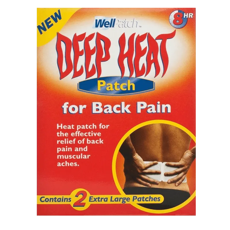 Deep Heat Back Patch - 2 Large Patches