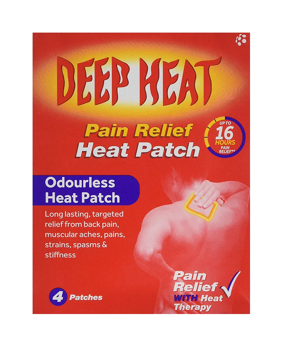 Deep Heat Patches - 4 Patches