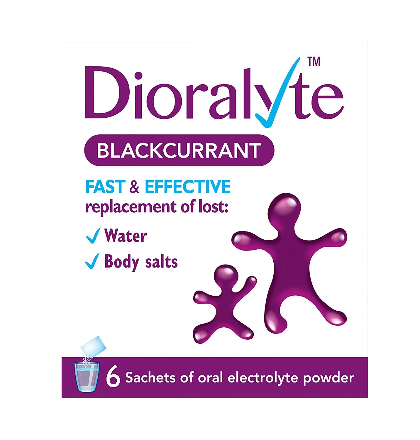 Dioralyte Sachets Blackcurrant - 6 Sachets