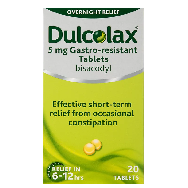 Dulcolax 5mg Tablets For Constipation – (20 Tablets)