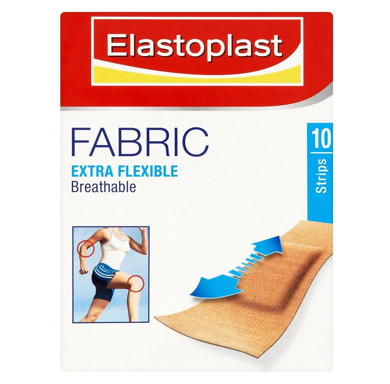Elastoplast Flexible Fabric Plasters - 10 Strips