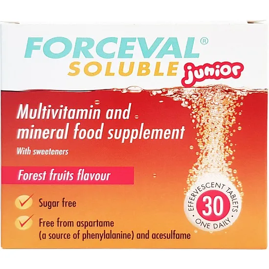 Forceval Junior Soluble Tablets - 30 Tablets