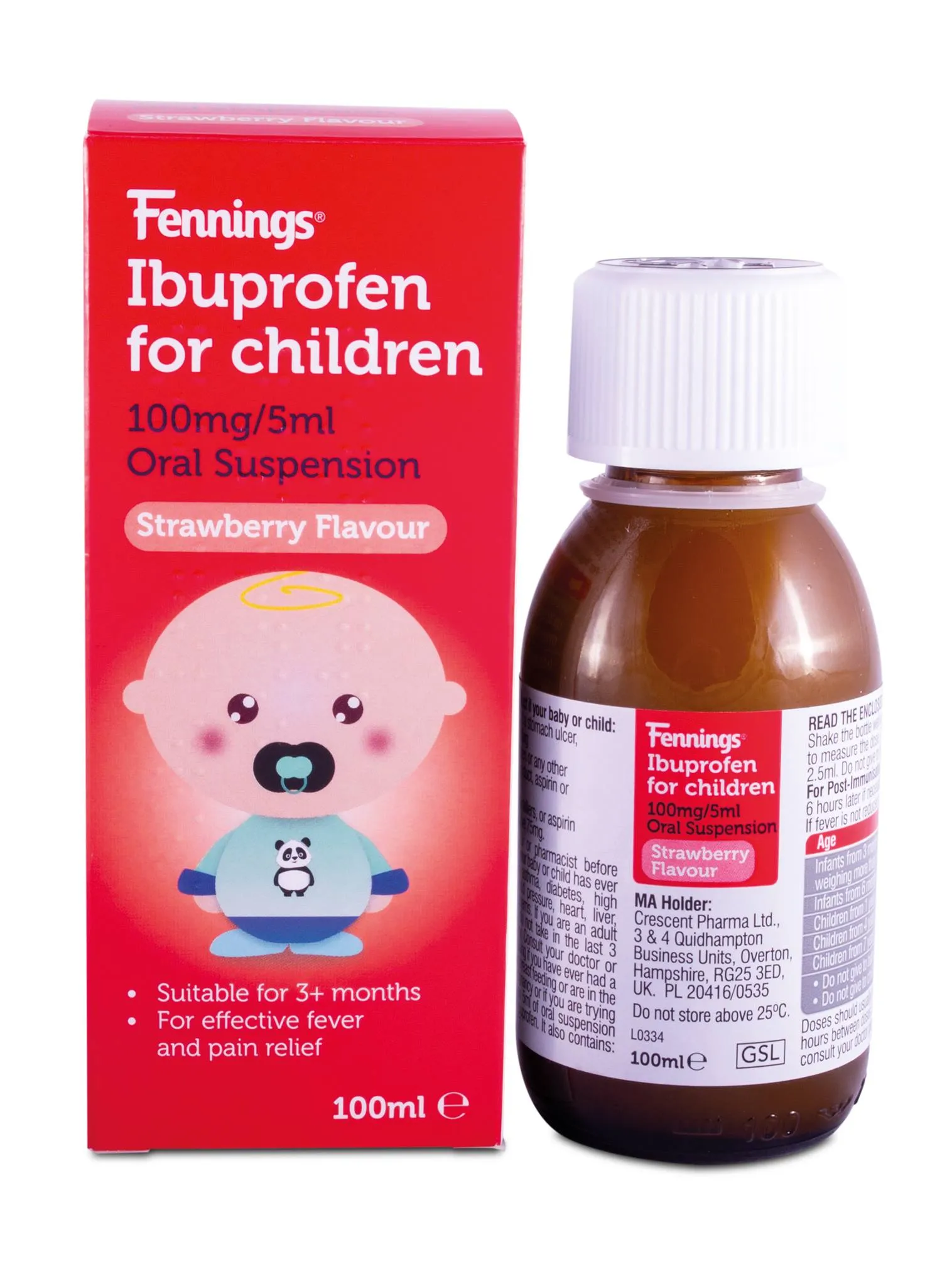 Ibuprofen for Children - 100ml (Brand May Vary)