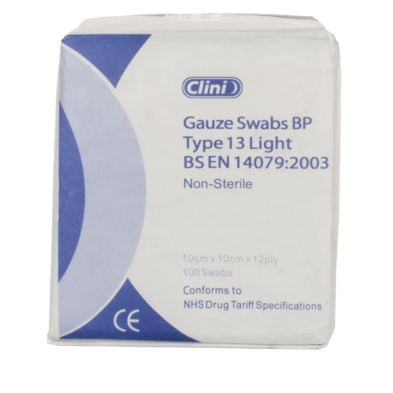 Gauze Swabs 12 Ply - 10cm x 10cm
