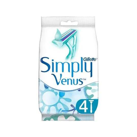 Gillette Simply Venus 2 Women's Disposable Razors - 4 Pack