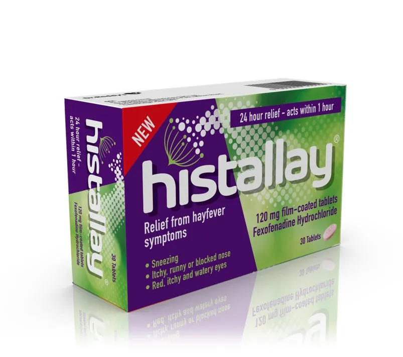 Histallay (Fexofenadine) 120mg Film-Coated Tablets - 30 Tablets