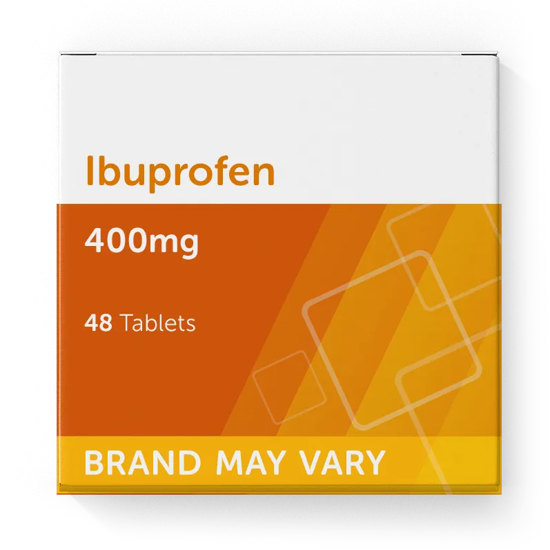 Ibuprofen 400mg - 48 Tablets (Brands May Vary)