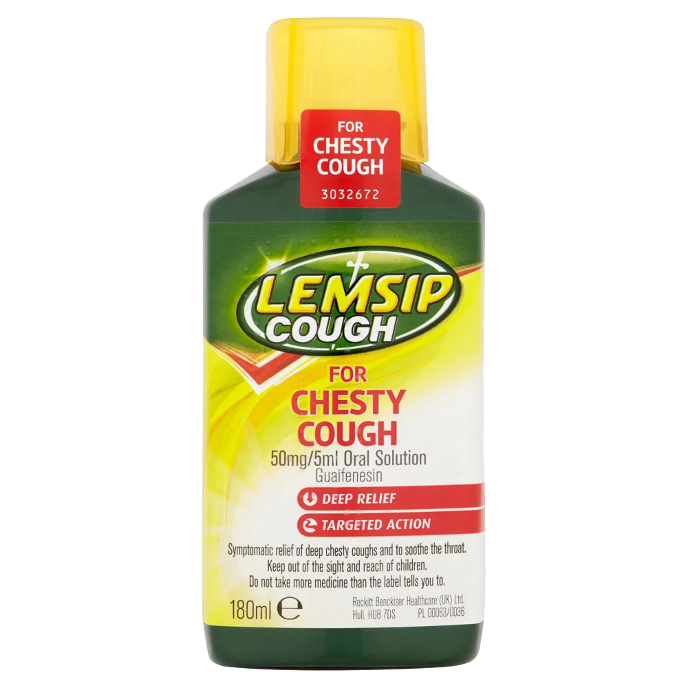 Lemsip Cough For Chesty Cough - 180ml
