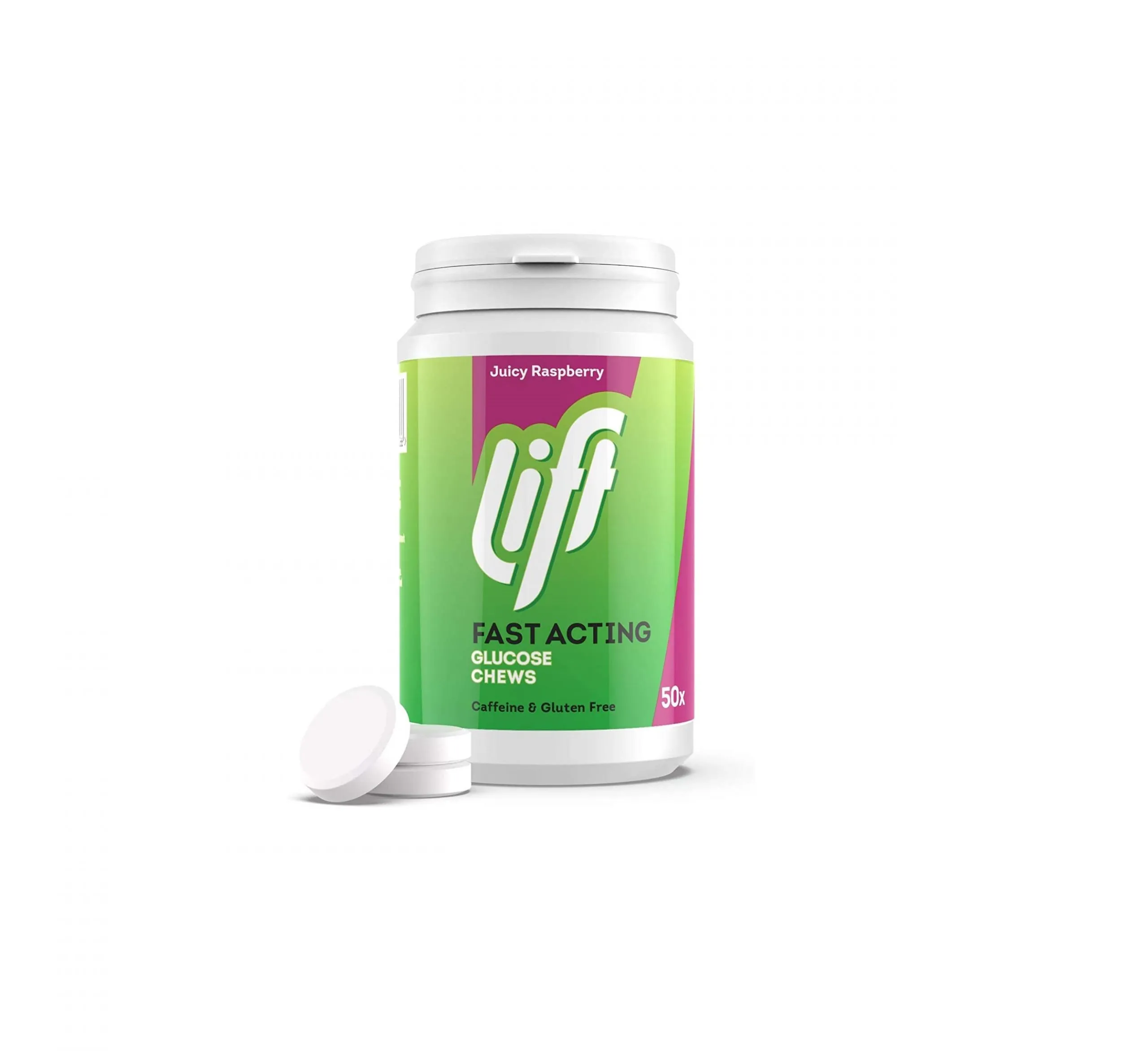 Lift Glucose Tablets Juicy Raspberry - 50 Tablets