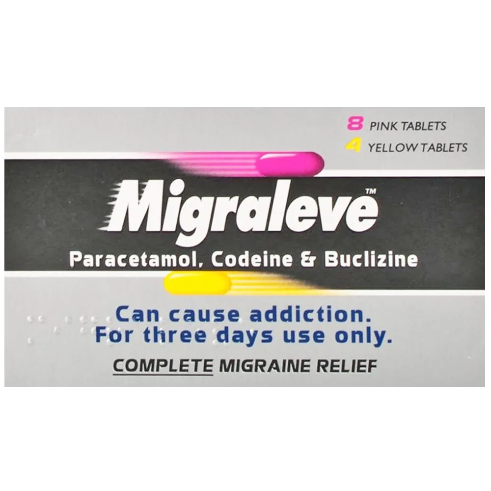 Migraleve Complete - 8 Pink 4 Yellow Tablets