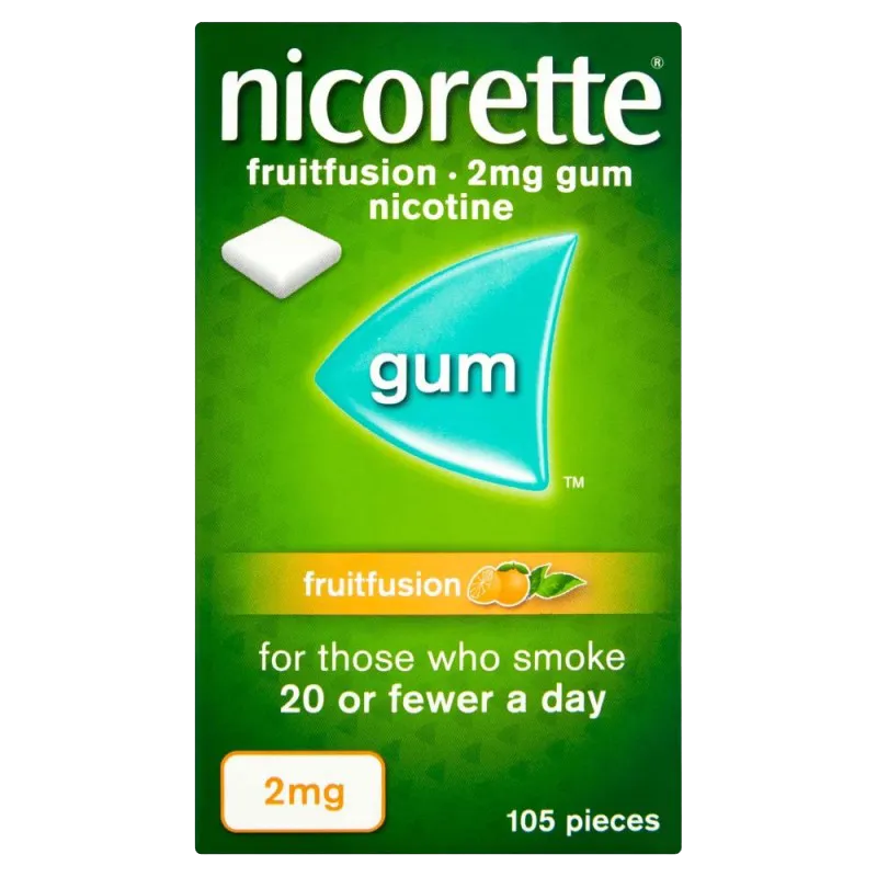 Nicorette Fruitfusion Gum 2mg - 105 Pieces