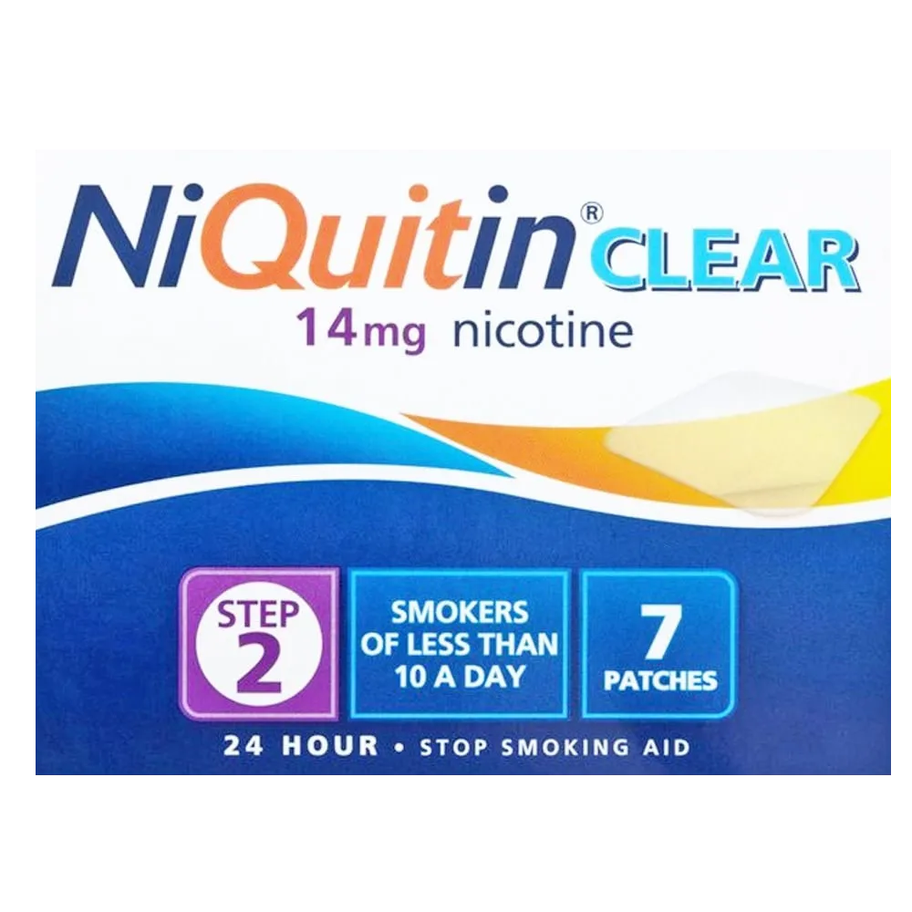 NiQuitin Clear 14mg Patches Step Two - 7 Patches