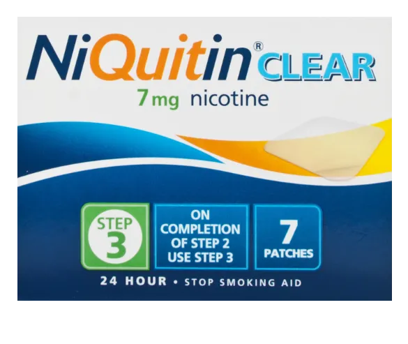 NiQuitin Clear 7mg Patches Step Three - 7 Patches