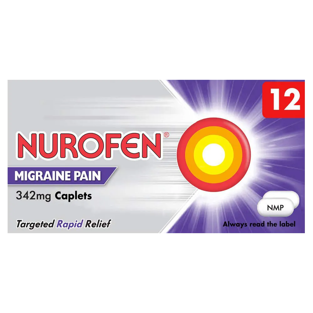 Nurofen Migraine Pain 342mg - 12 Caplets