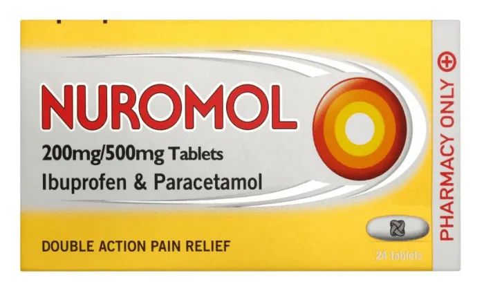 Nuromol 200mg/500mg - 24 Tablets