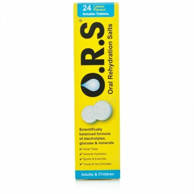 O.R.S. Hydration Tablets Lemon Flavour - 24 Tablets