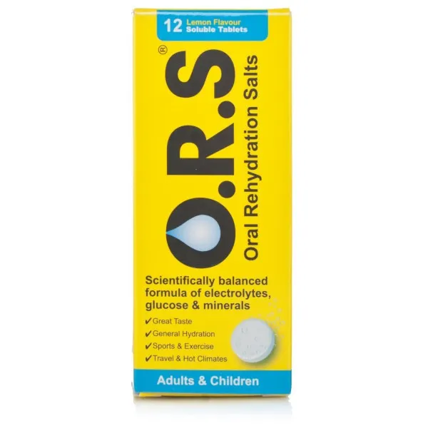 ORS Rehydration Salts Lemon - 12 Tablets