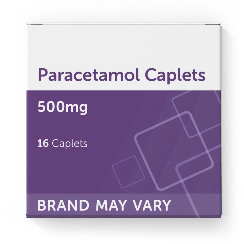 Paracetamol 500mg - 16 Caplets (Brands May Vary)
