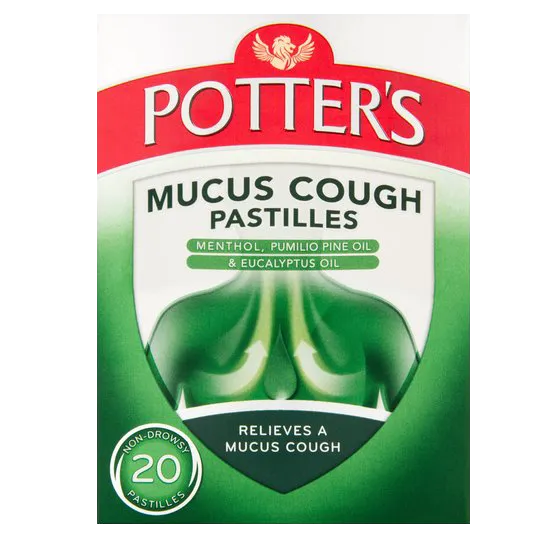 Potters Mucus Cough Pastilles - 20 Pack
