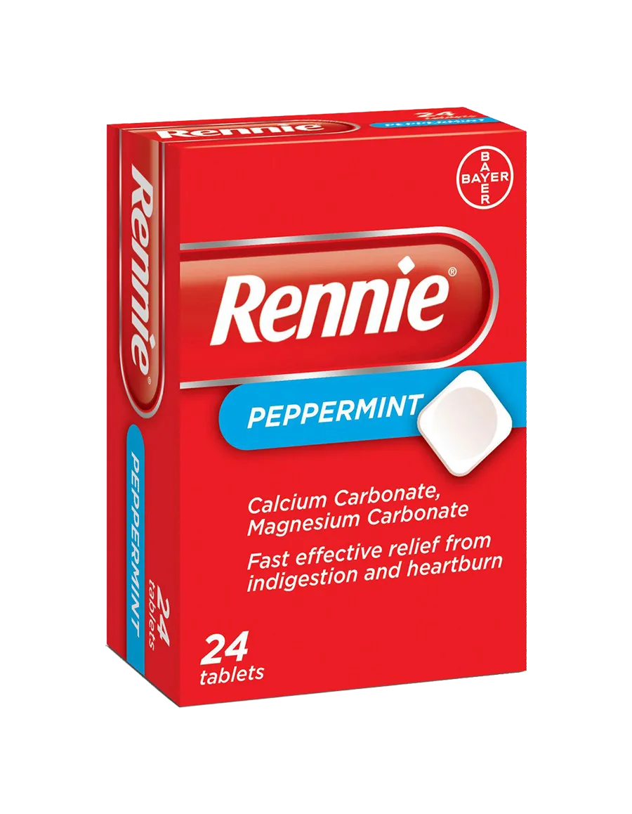 Rennie Peppermint - 24 Tablets
