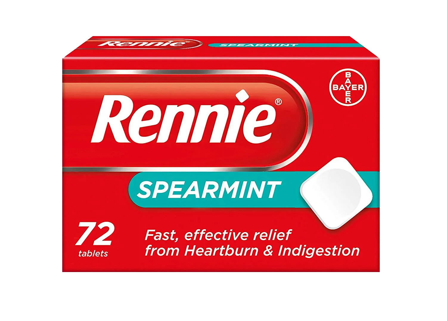 Rennie Spearmint - 72 Tablets