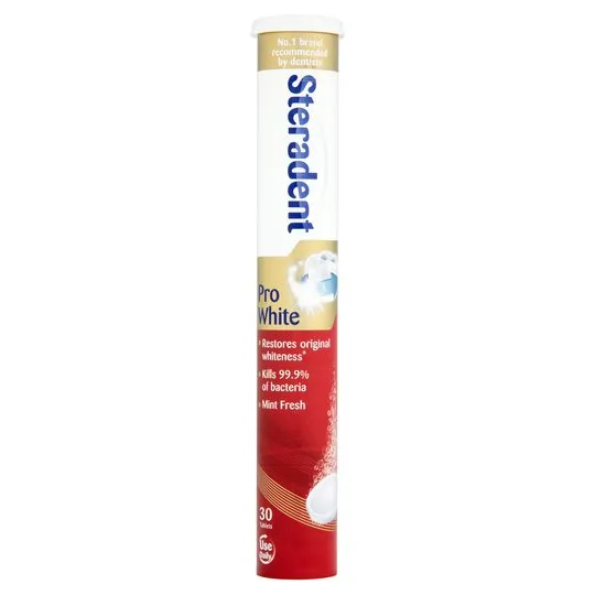 Steradent Pro White - 30 Tablets